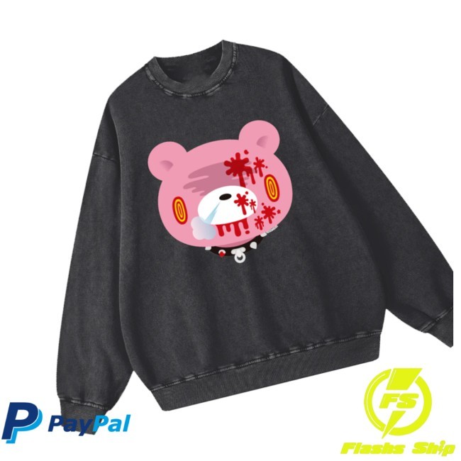 Trending Gloomy Bear Store Merch Gloomy Snow Washed Oversized Sweatshirt