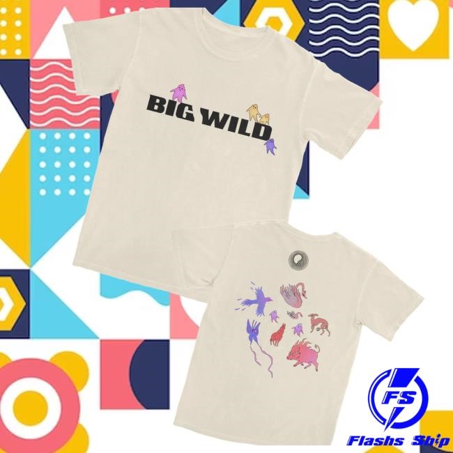 Big Wild Merch Store Big Wild Figures Shirts (White)