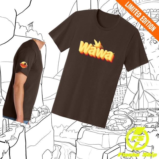 Wawa Merch Store Vintage Brown Tee