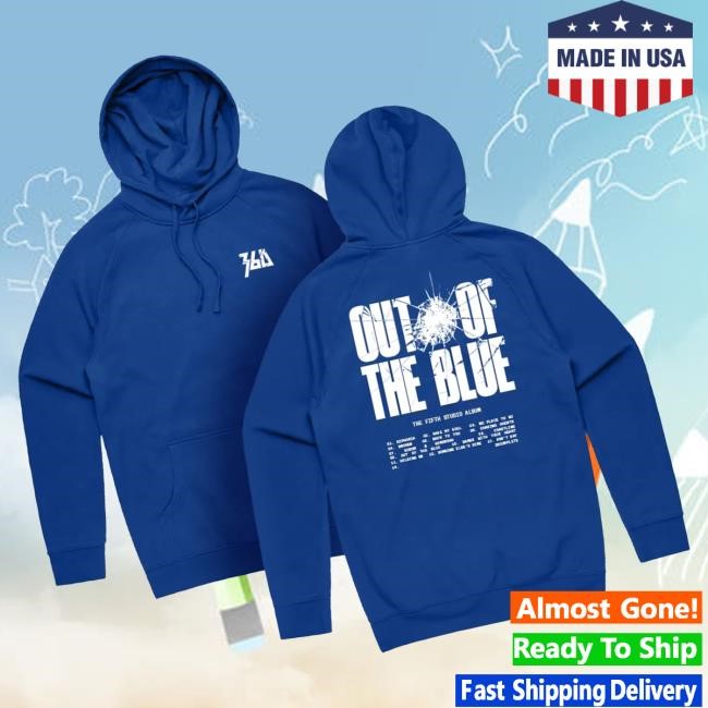 360Music Merch Store 360 Out Of The Blue Blue New Shirt 360 White 360Music Merch Store 360 Out Of The Blue Blue New Shirt 360 White