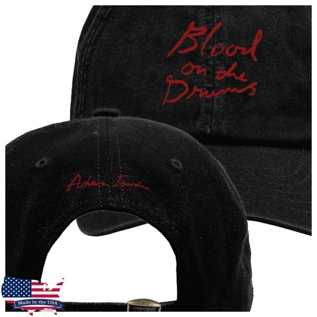 Trending Ashton Irwin Store Merch Blood On The Drums Black Bucket Hat