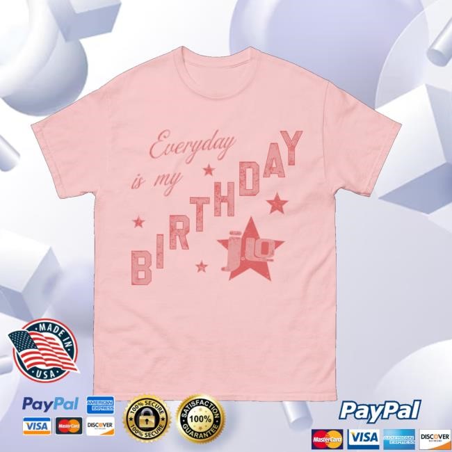 Jennifer Lopez Merch Store Birthday Star Pink Hoodie Jennifer Lopez Merch Store Birthday Star Pink Hoodie