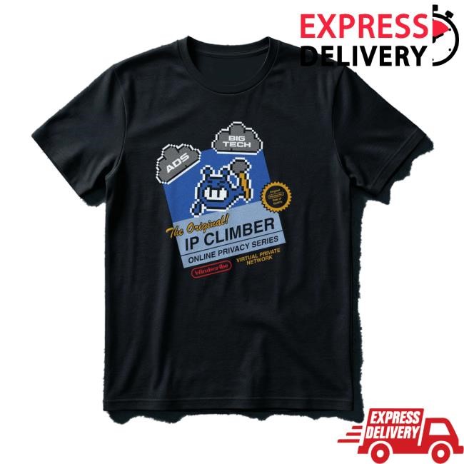Windscribe Merch Shop Ip Climber Game Cart T-Shirt