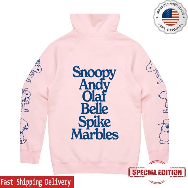 Super7 Merch Store Snoopy & Spike Olaf & Andy And Family Hoodie