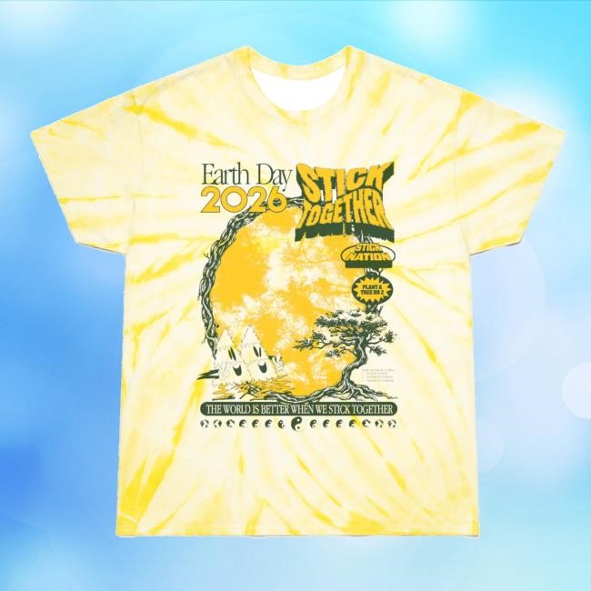 Stick Reviews Merch Store Earth Day 2026 Unisex Tie Dye T-Shirt