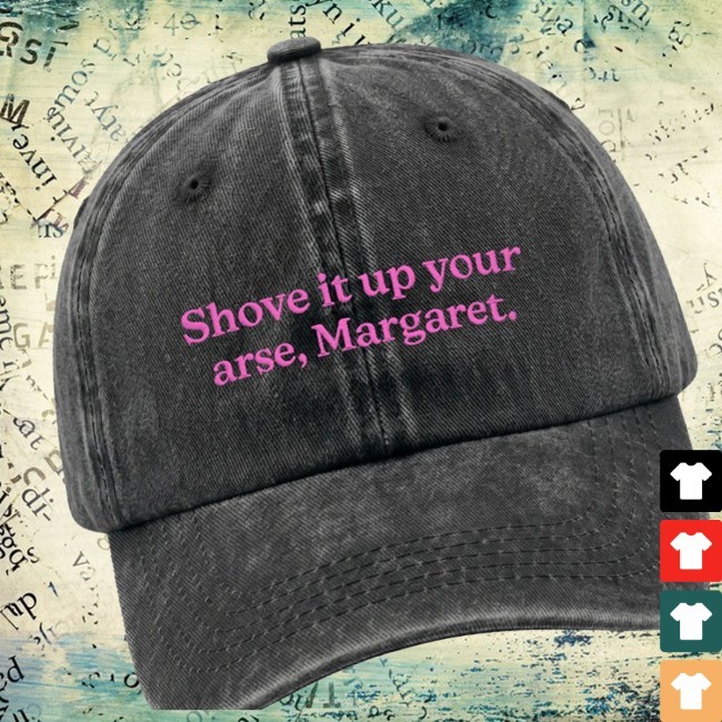 Trending Uncle Reco Store Merch Black Washed Shove It Margaret Trucker Hat