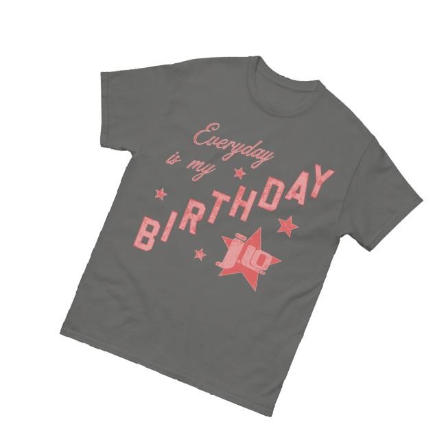Jennifer Lopez Merch Store Birthday Star Gray Tee Shirt Jennifer Lopez Merch Store Birthday Star Gray Tee Shirt