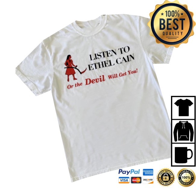 Official  Ethel Cain Merch Shop Listen To Ethel Cain Or The Devil Will Get You Long Sleeve T Shirt