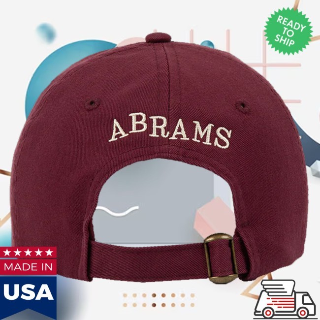 Trending Umusic Store Merch G Abrams Maroon Adjustable Embroidered Hat
