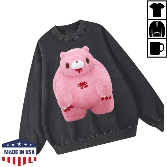 Gloomy Bear Store Merch Chubby Gloomy Snow Washed Oversized Shirts