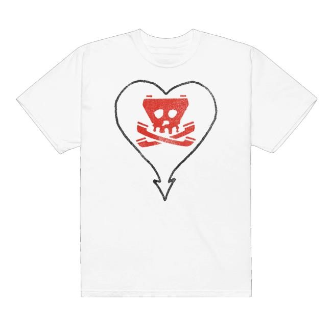 Epitaph Merch Store Alkaline Trio Heartskull Tone T Shirt