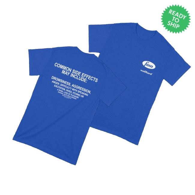 Finn Wolfhard Merch Store Common Side Effects T-Shirt