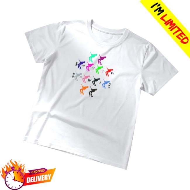 David Bowie Merch Store Never Let Me Down Crossed Colors Tee