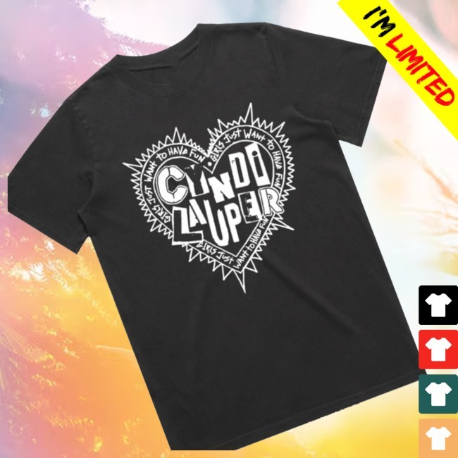 Trending Cyndi Lauper Store Merch Faded Black Punk Heart New Shirt