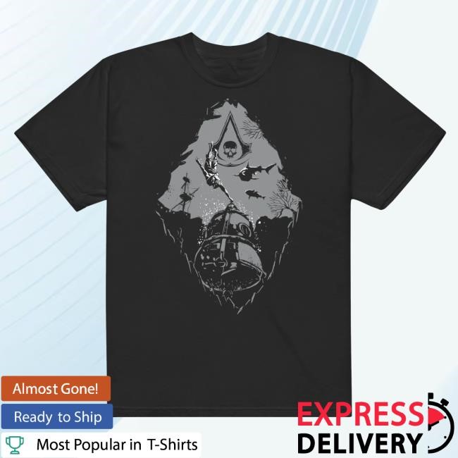 Ubisoft Gear Shop Store Merch Assassin's Creed Black Flag Resynced Shirts Diving Bell