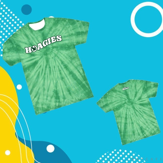 Wawa Store Merch Green Tie Dye Shirts