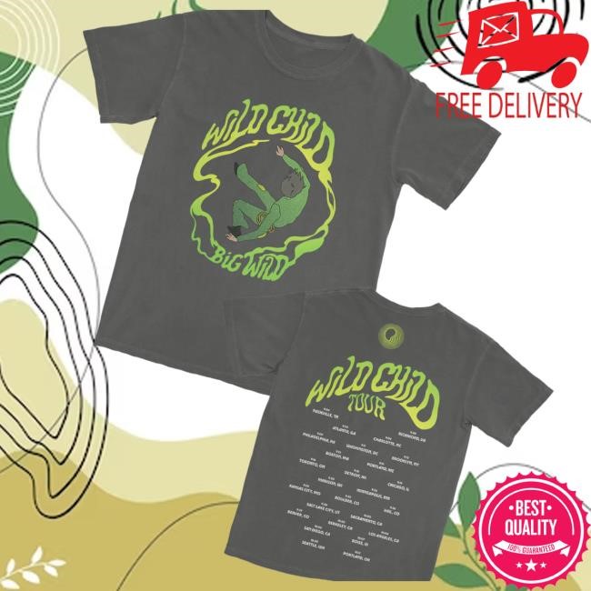 Big Wild Merch Store Wild Child 2025 Tour Shirt, Hoodie, Sweater, Long Sleeve And Tank Top (Pepper)