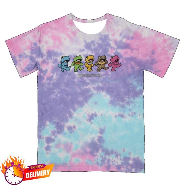 Boris Merch Store Dancing Froggies Tee Cotton Candy Tie Dye