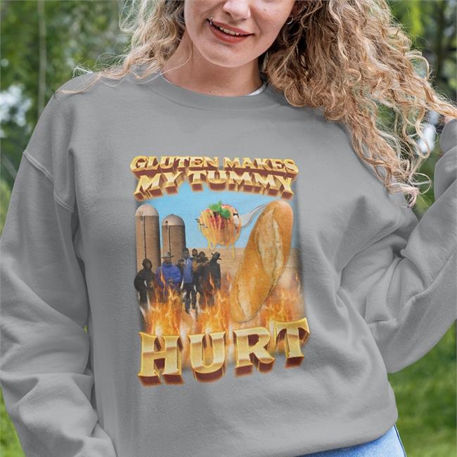 Swag Stimulus Merch Gluten Makes My Tummy Hurt New Shirt