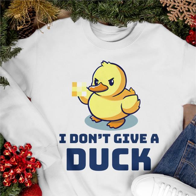 I Don't Give A Duck Hoodie Therealfatcrow