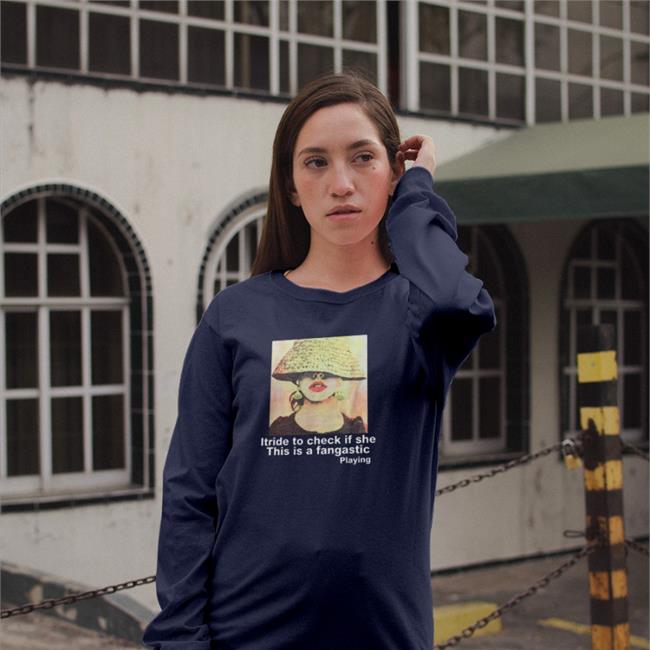 Poorly Translated Shirts Itride To Check If She This Is A Fantastic Playing Shirt Black