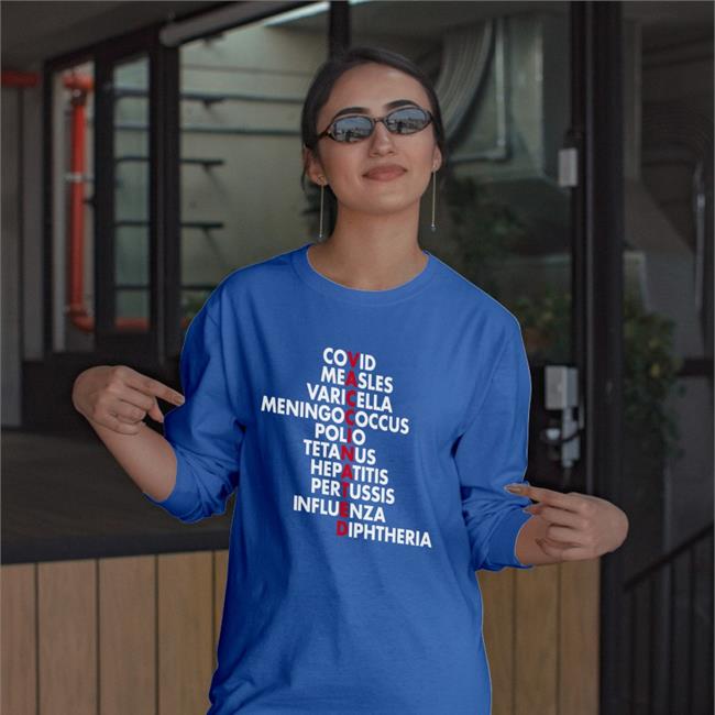 Nursekelsey Covid Measles Varicella Meningococcus Polio T Shirt Vaccinated