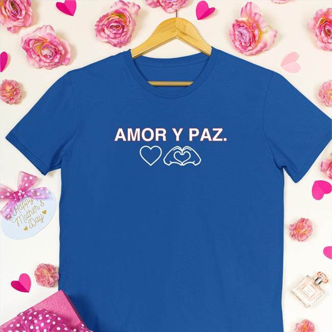 Christopher Morel Amor Y Paz Hoodie Blue