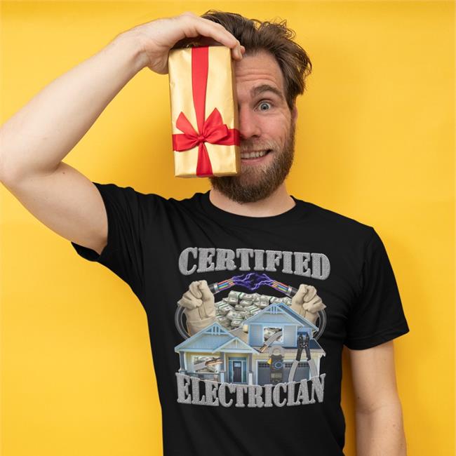 Hardshirts Certified Electrician T Shirt