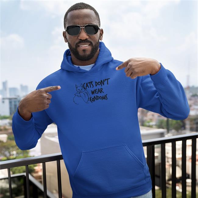 Shirts That Go Hard Cats Don't Wear Condoms Tee Shirt