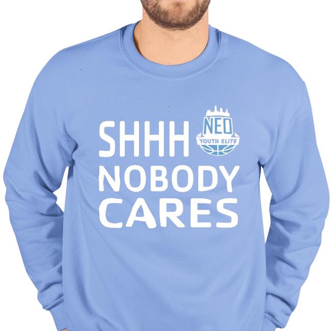 Shhh Nobody Cares Neo Youth Elite Long Sleeve Tee Shirt Sonny Johnson