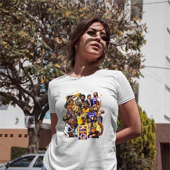 Los Angeles Lakers 75Th Anniversary Tee Lakers Basketball