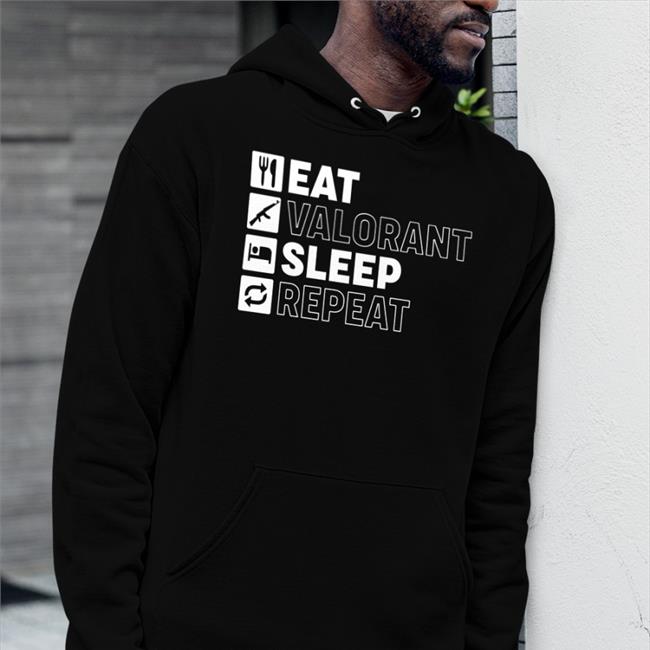 Eat Valorant Sleep Repeat Hoodie