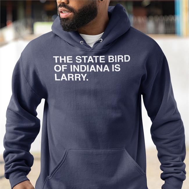 Obvious Shirts Store The State Bird Of Indiana Is Larry Tee Black