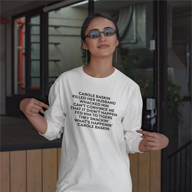 Strangethrift Carole Baskin Killed Her Husband Whacked Him Sweatshirt