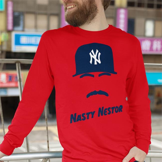Nestor Cortes Wearing Nasty Nestor New York Yankees Shirts