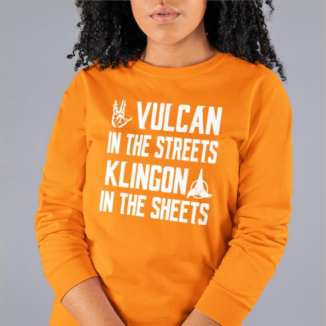Vulcan In The Streets Klingon In The Sheets Hoodie Trekkie Bill