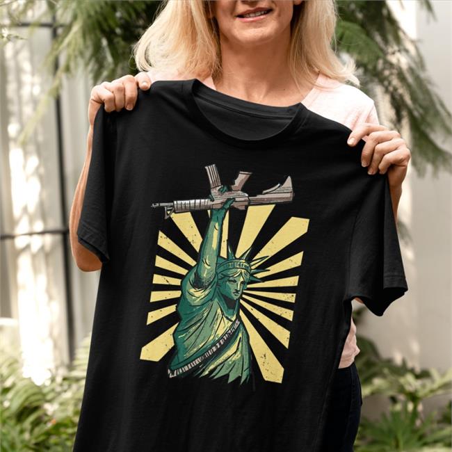 Ap4liberty's Shop Statue Of Liberty With Ar-15 Sweatshirt