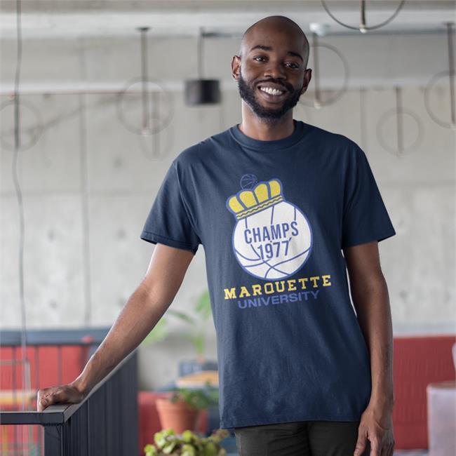 Champs 1977' Marquette University Tee Shirt Champs 1977' Marquette University Shirt Moda3 Store