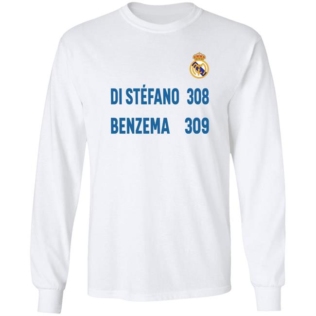 Di Stefano 308 Benzema 309 Shirt Karim Benzema Real Madrid Perez Di Stefano 308 Benzema 309 Shirt Karim Benzema Real Madrid Perez