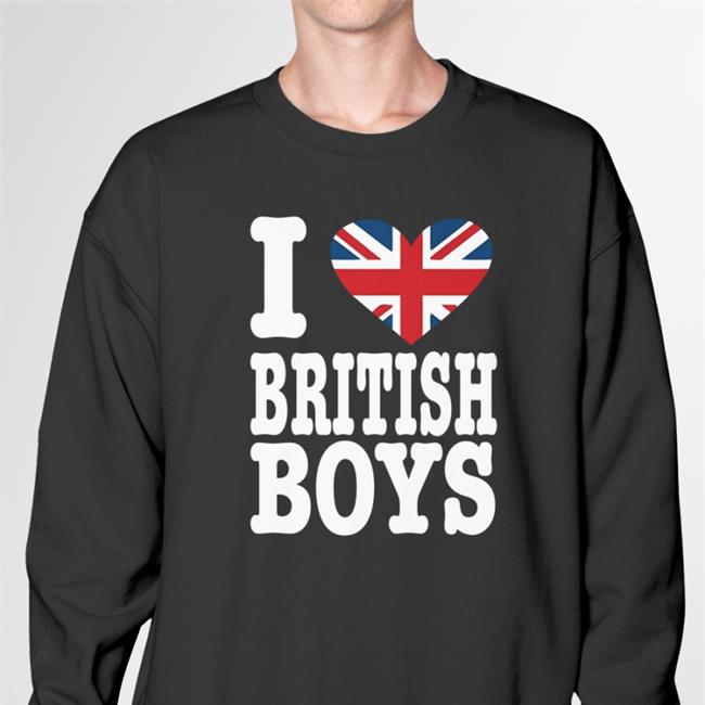 Tarayummy I Love British Boys Tee Shirt Black