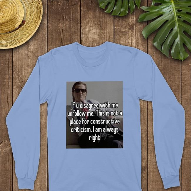 If U Disagree With Me Unfollow Me Hoodie