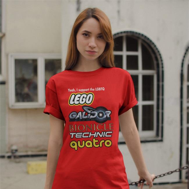 Yeah I Support Lgbtq Lego Galidor Bionicle Technic Quatro Shirt