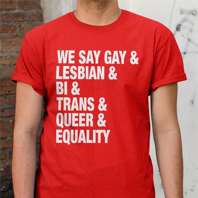 We Say Gay Lesbian Bi Trans Queer Equality T-Shirts