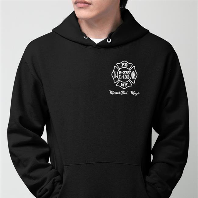 Jon Stewart Fdny E-275 L-Merrick Blvd Magie Long Sleeve T Shirt