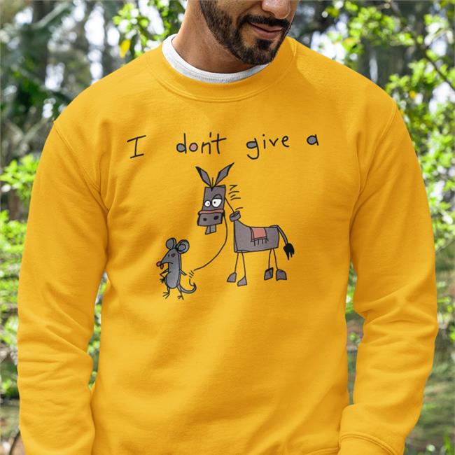 Major League I Don't Give A Mouse Donkey Hooded Sweatshirt Majorleaguedjz