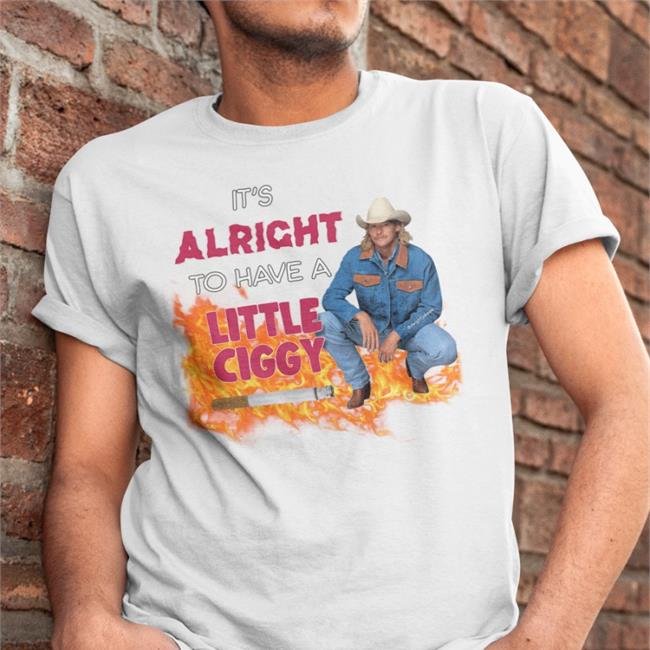 Dj Rodeo Starr It's Alright To Have A Little Ciggy Shirt Black