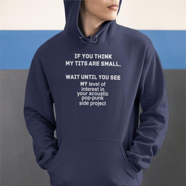 If You Think My Tits Are Small Wait Until You See My Level Of Interest In Your Accoustic Pop-Punk Side Project Tee Shirt