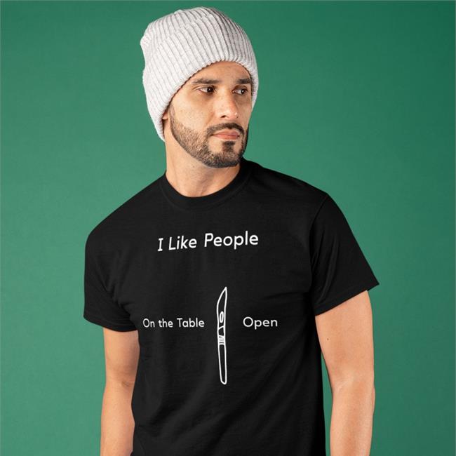I Like People On The Table Open Shirt Shirts With Threatening Auras