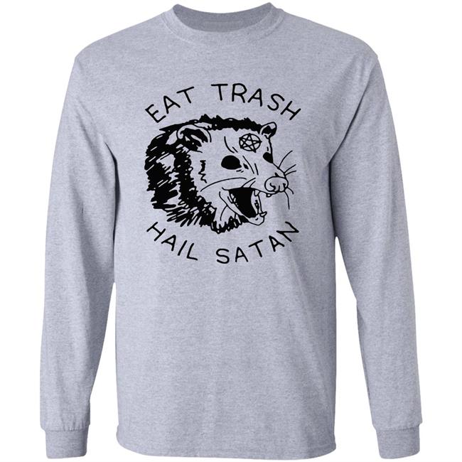 Possum Eat Trash Hail Satan shirt Possum Eat Trash Hail Satan shirt