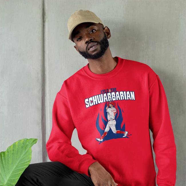 Alec Bohm Wearing Kyle The Schwarbarian Hoodie